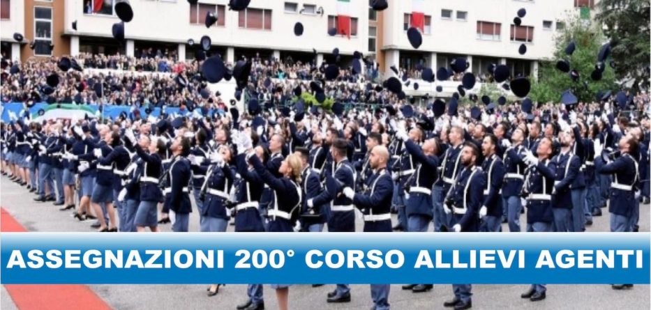 Assegnazioni degli agenti del 200° corso sindacato autonomo di polizia Polizia di stato area riservata
