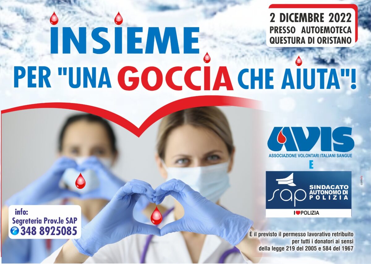 donazione sangue oristano 2022