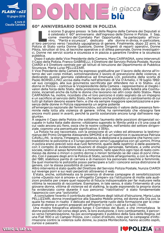 60° ANNIVERSARIO DONNE IN POLIZIA