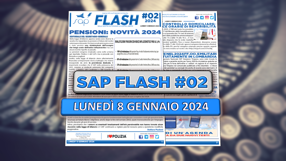SAP FLASH NR. 2 DEL 8 GENNAIO 2024
